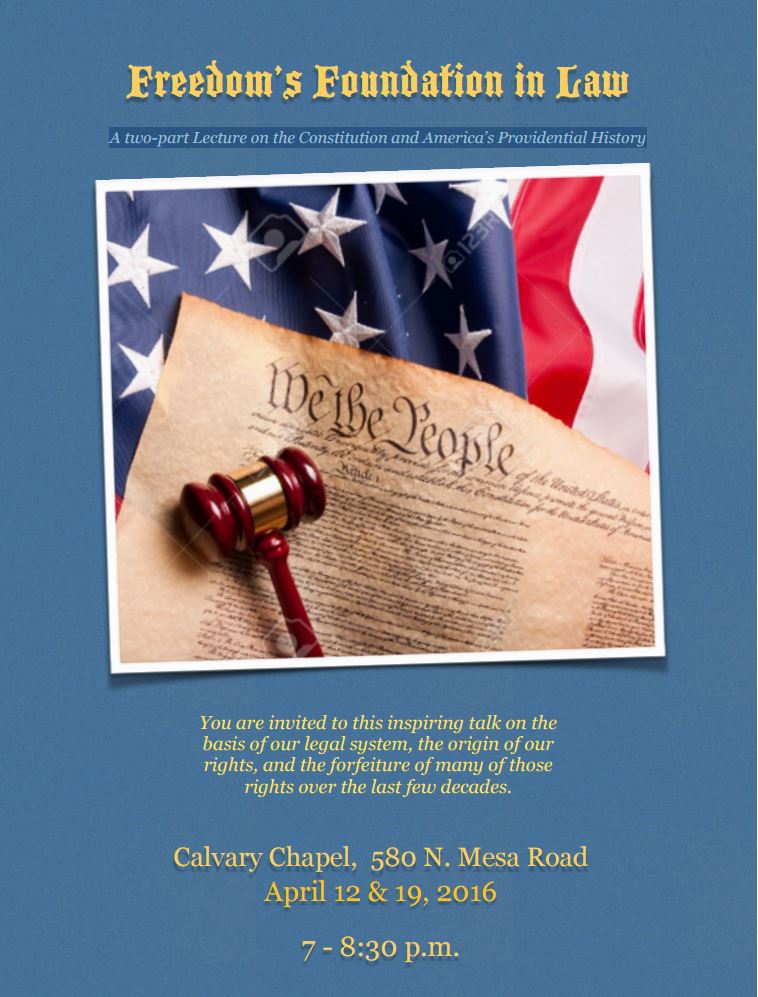 Freedom's Foundation in Law Flyer