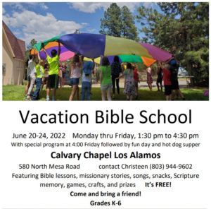 Vacation Bible School Flier